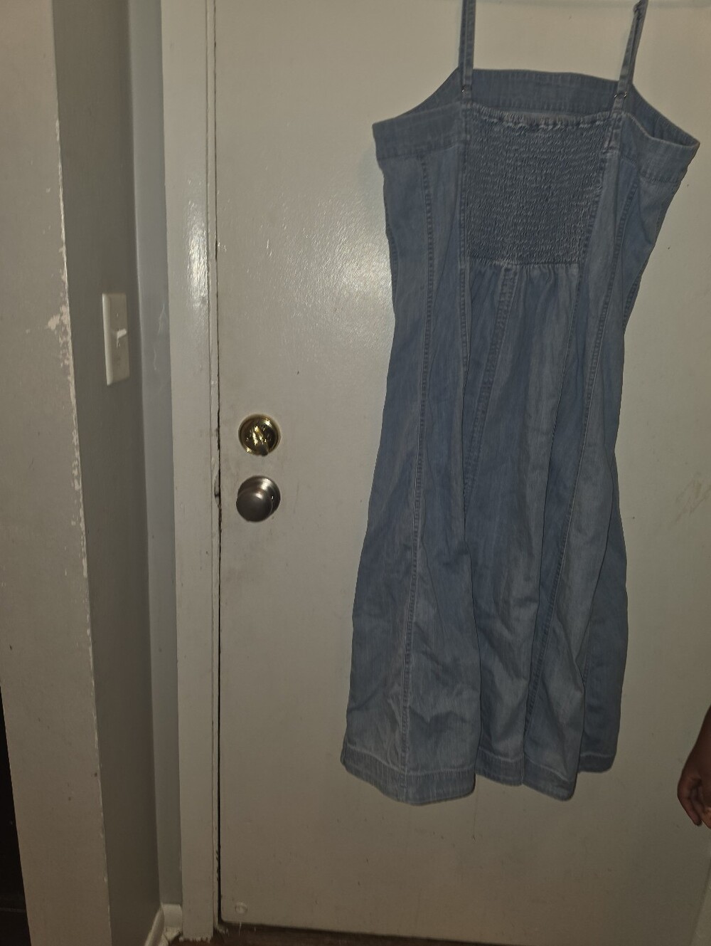 Denim Midi Sundress with Square Neck - Picture 10 of 13